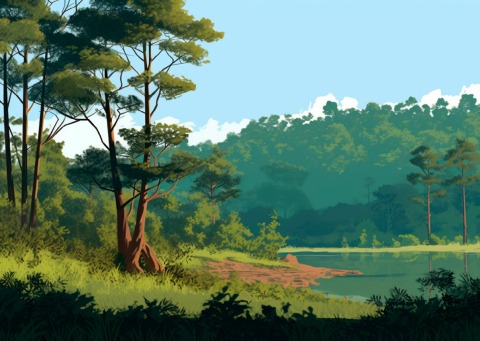 image de forêt en Guinée